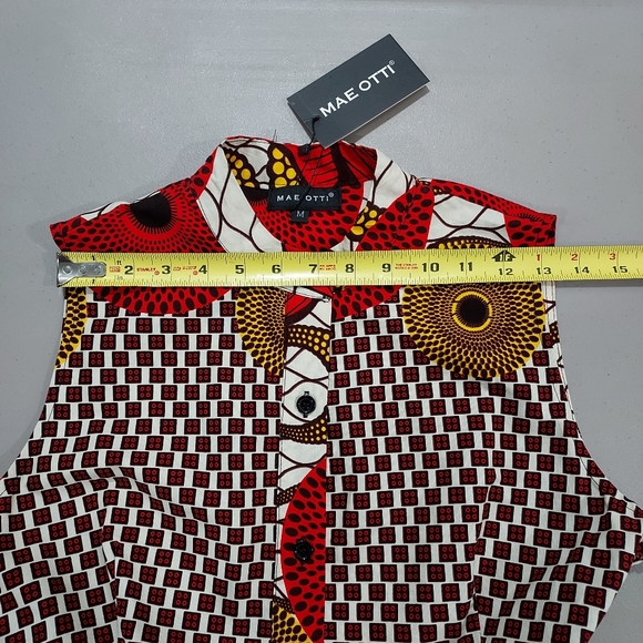 Mae Otti Red Rose Print Layered Dress - Picture 13 of 16